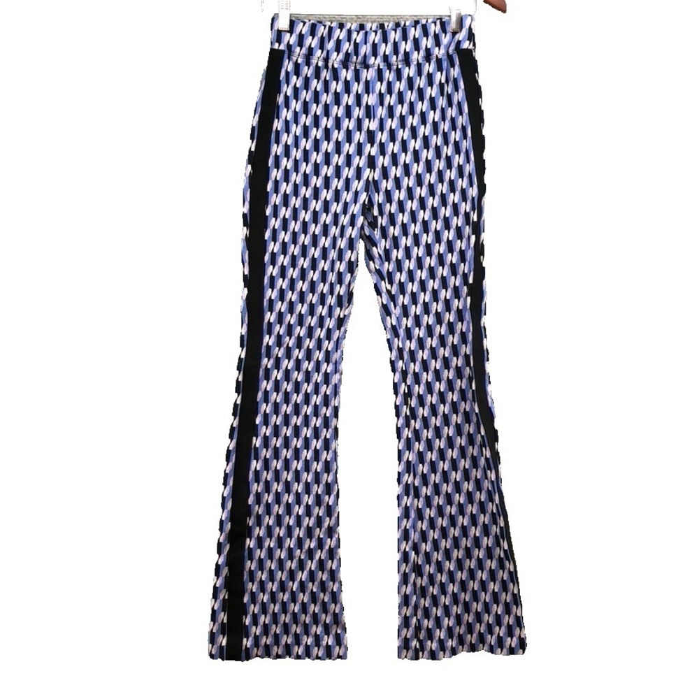 Maeve Anthropologie Ponte‎ Flare Pants Womens XS Mini Angle Folard Retro 70s